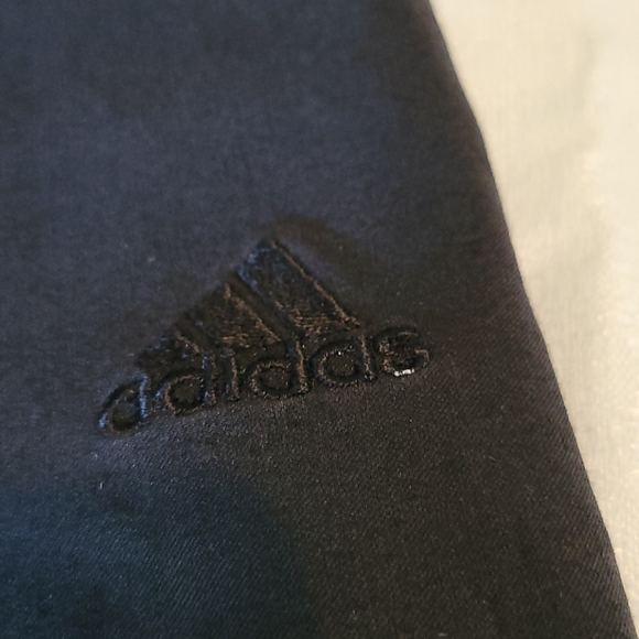 Adidas black vintage loose capris women's medium - Picture 2 of 10